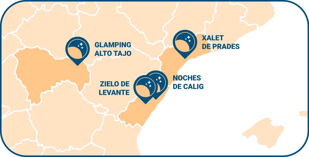 Mapa hoteles en castellón